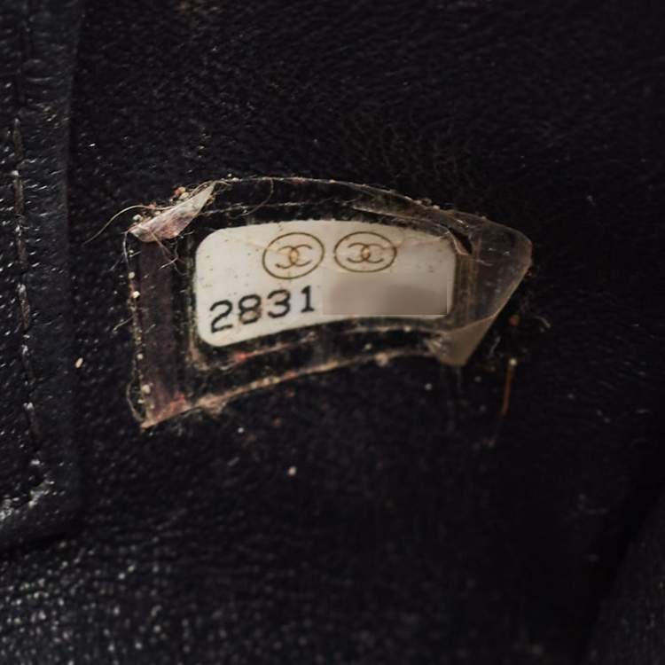 Pre Owned Chanel Black Quilted Leather Large Trendy CC Top Handle Bag