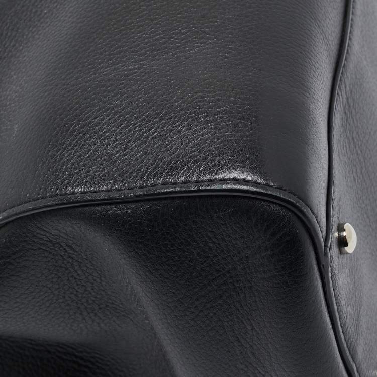 Pre Owned Chanel Black Leather Medium Neo Executive Shopping Tote