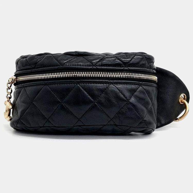 Chanel Black Quilted Leather Belt Bag Chanel TLC