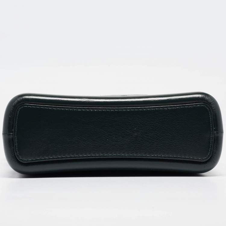 Pre Owned Chanel Green Quilted Aged Leather Medium Gabrielle Hobo