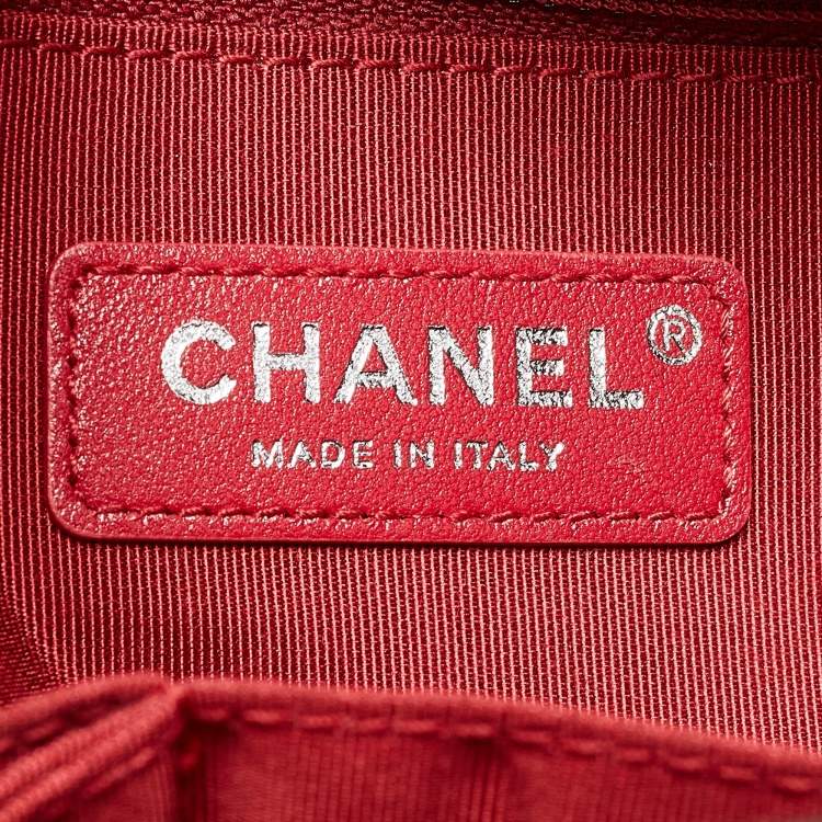 Pre Owned Chanel Green Quilted Aged Leather Medium Gabrielle Hobo