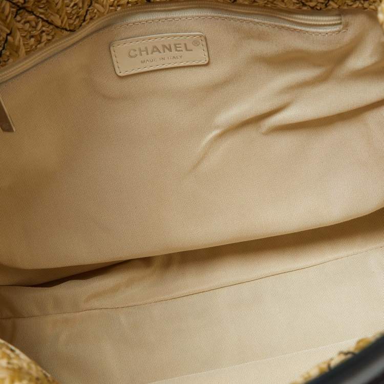 Pre Owned Chanel Black Leather and PVC 31 Shopping Bag