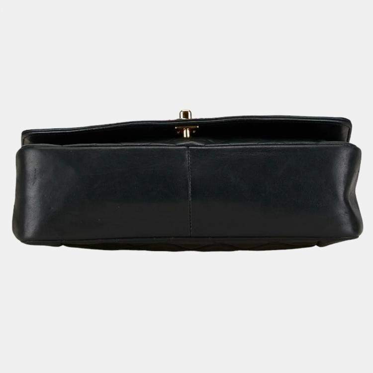 Pre Owned Chanel Black Leather Diana Flap Bag