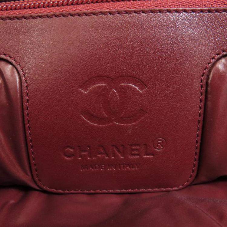 Pre Owned Chanel Black Quilted Nylon Medium Coco Cocoon Reversible Tote Bag