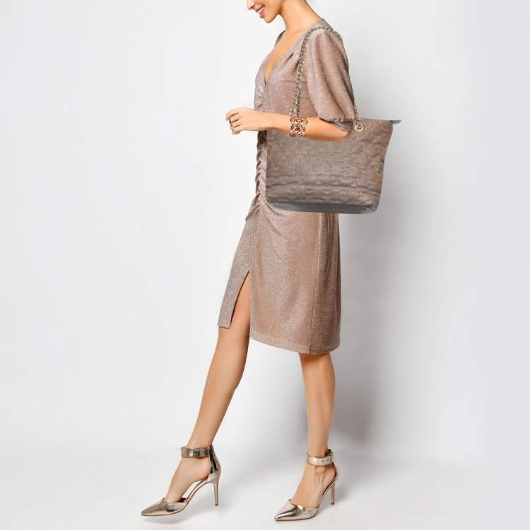 Pre Owned Chanel Brown Quilted Caviar Leather Wild Stitch Tote