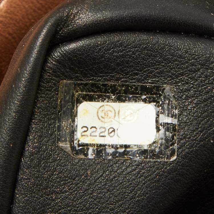 Pre Owned Chanel Rose Gold Python and Leather Medium Perfect Edge Flap Bag