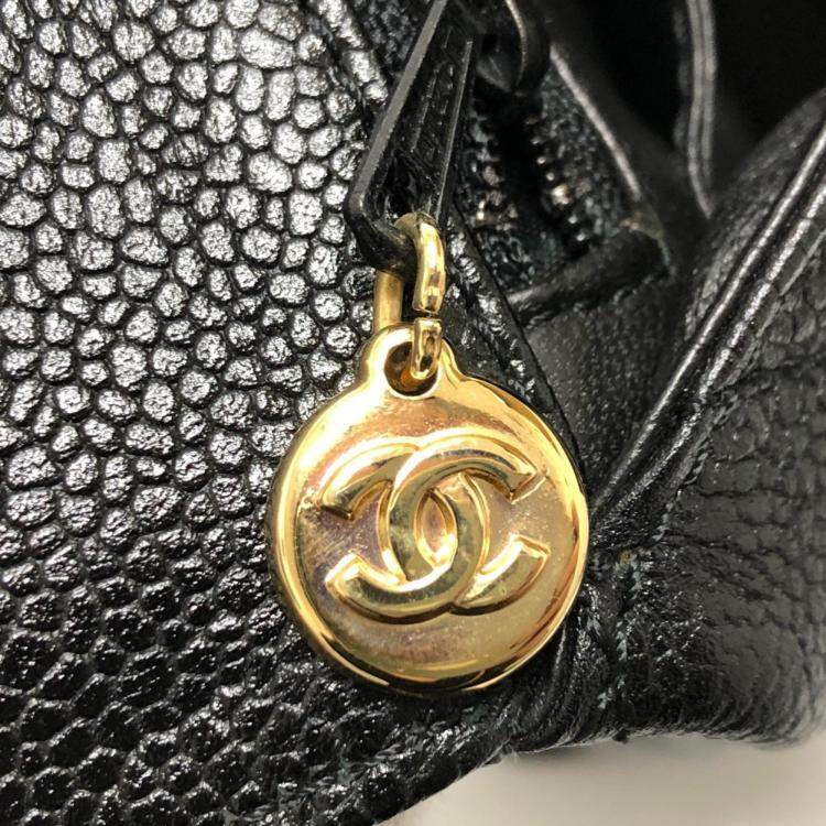 Pre Owned Chanel Black Leather  Kelly Top Handle Bags