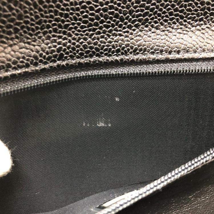 Pre Owned Chanel Black Leather  Kelly Top Handle Bags