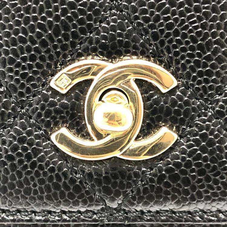 Pre Owned Chanel Black Leather Trendy CC Shoulder Bag