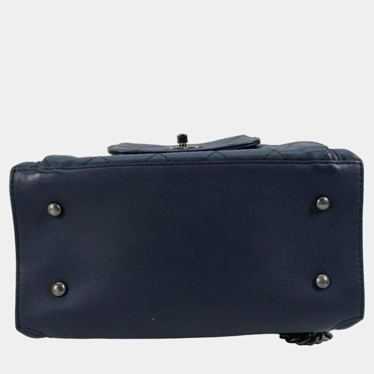 Pre Owned Chanel Blue Leather Urban Luxury Backpack