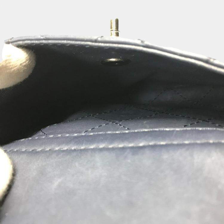 Pre Owned Chanel Blue Leather Urban Luxury Backpack