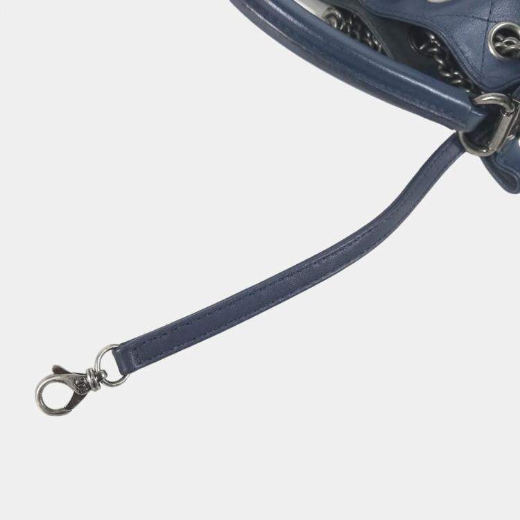 Pre Owned Chanel Blue Leather Urban Luxury Backpack