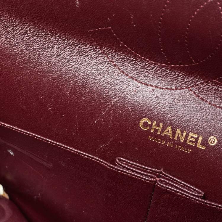 Pre Owned Chanel Black Quilted Leather Jumbo Classic Double Flap Bag