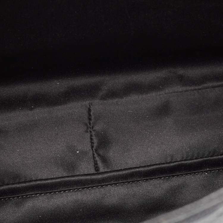 Pre Owned Chanel Black Quilted Caviar Leather GST Shopper Tote