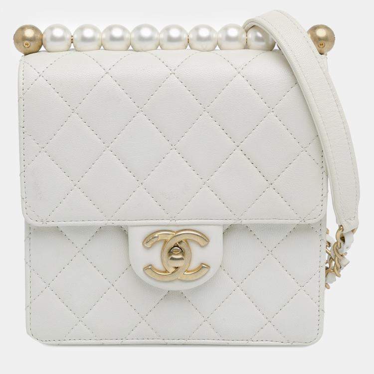 Chanel Small Lambskin Chic Pearls Flap Bag