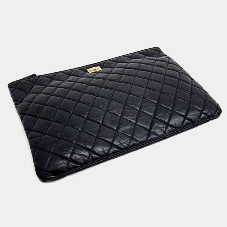 Pre Owned Chanel Vintage 2.55 Large Clutch