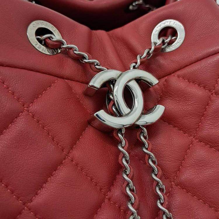 Pre Owned Chanel Drawstring Chain Bucket Bag