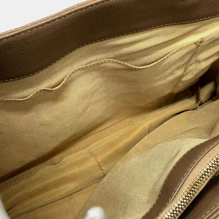 Pre Owned Chanel Beige Caviar Leather  GST Tote Bag