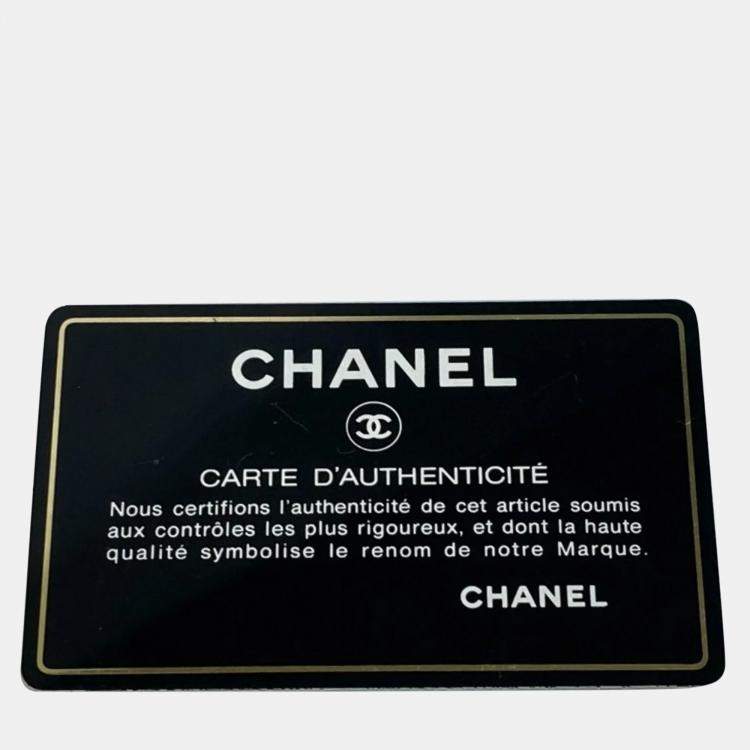 Pre Owned Chanel Black Caviar Leather CC Timeless Shopping Tote Bag