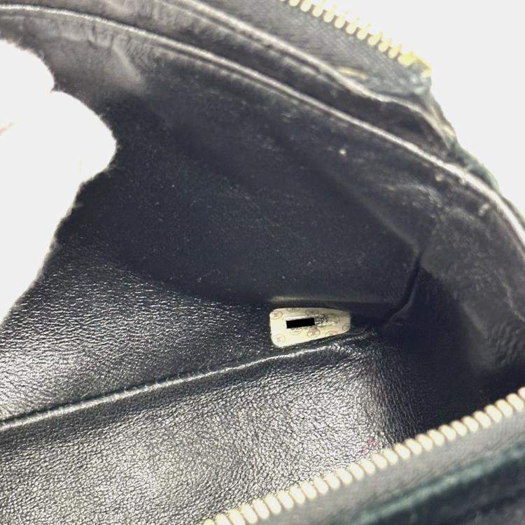 Pre Owned Chanel Black Velvet Matelasse Flap CC Chain Backpack 