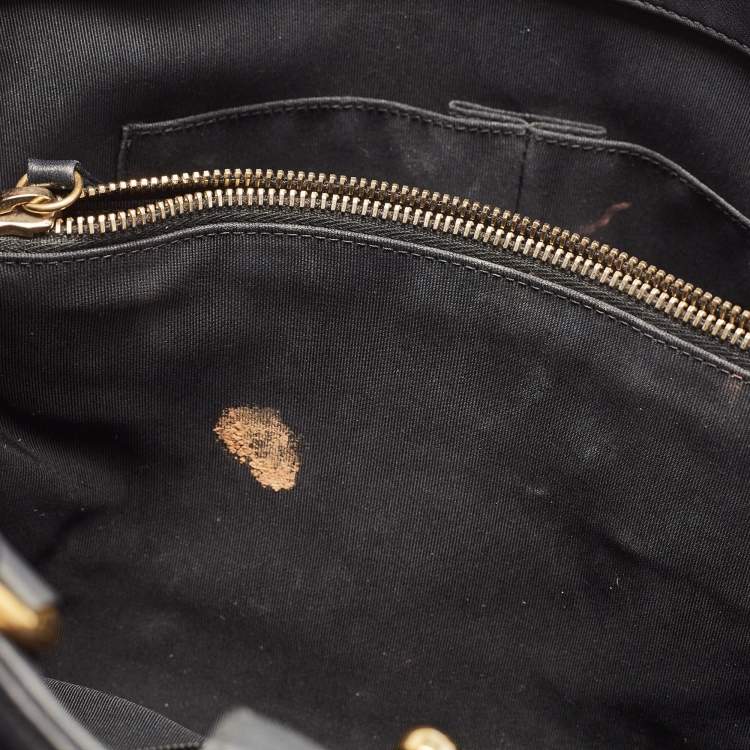 Pre Owned Chanel Black Quilted Leather Large Boy Shopper Tote