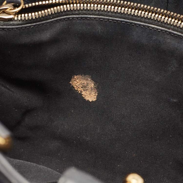 Pre Owned Chanel Black Quilted Leather Large Boy Shopper Tote