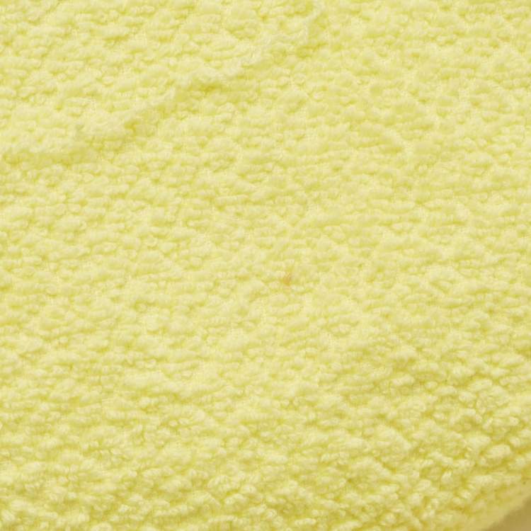 Pre Owned Chanel Yellow Terry Cloth CC Beach Tote w/Towel Set