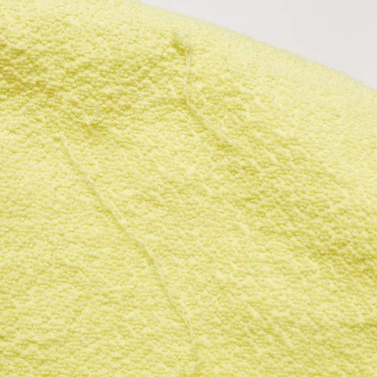 Pre Owned Chanel Yellow Terry Cloth CC Beach Tote w/Towel Set