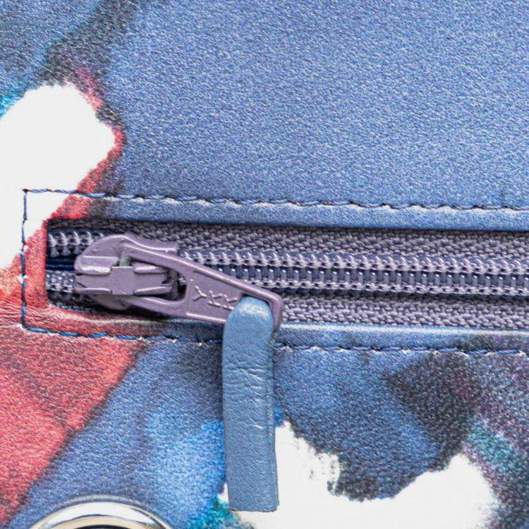 Pre Owned Chanel Multicolor Leather Airline Double Flap Shoulder Bag
