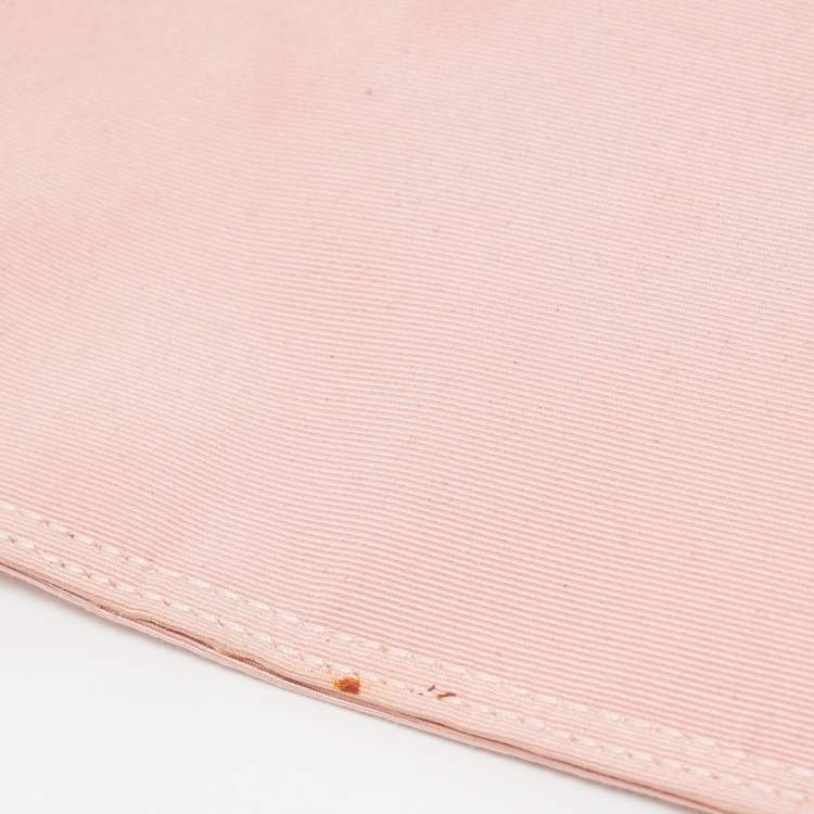 Pre Owned Chanel Pink/Peach PVC and Patent Leather Triple CC Tote