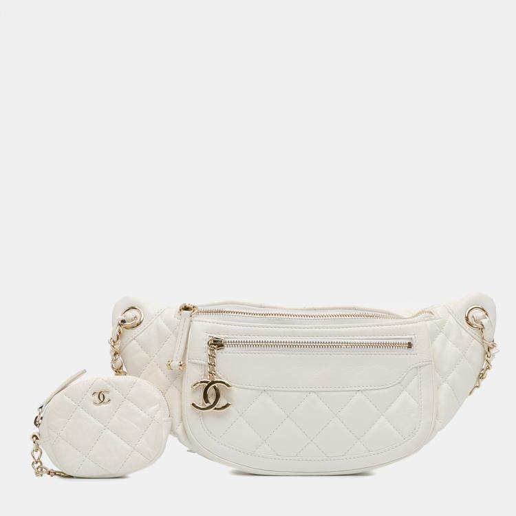 Chanel Quilted Aged Calfskin Belt Bag with Coin Purse