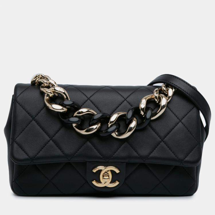 Chanel Small Lambskin Elegant Chain Single Flap