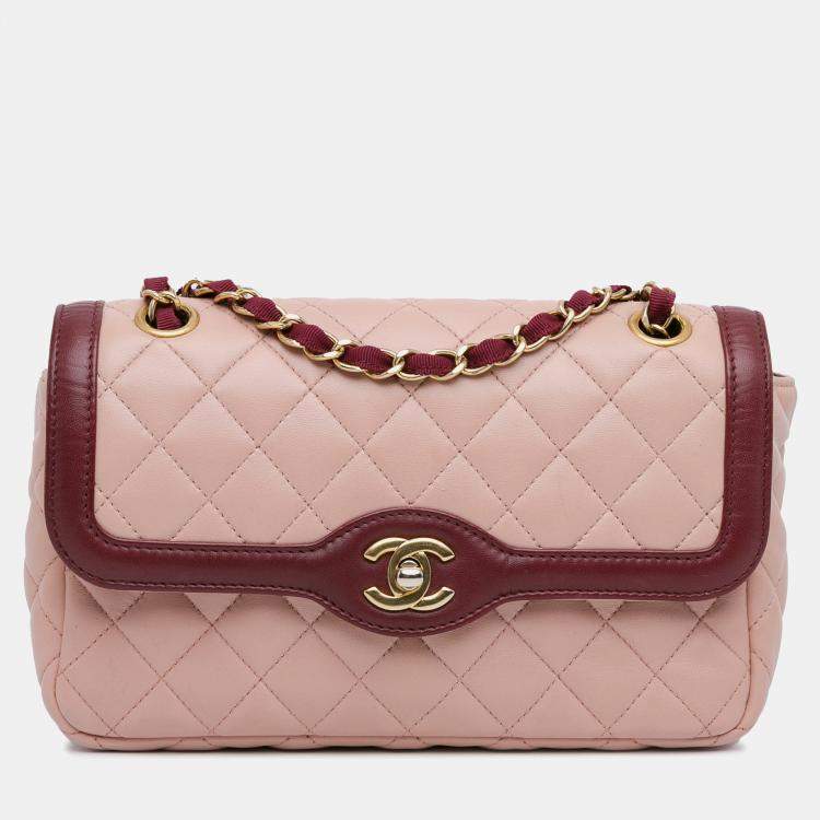 Chanel Medium Lambskin Two Tone Day Flap Bag