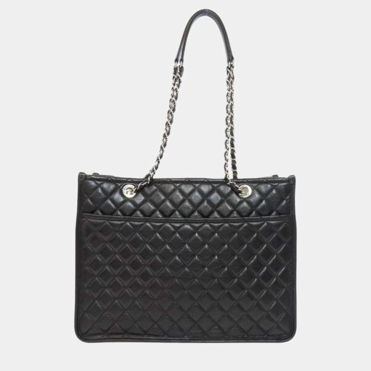 Pre Owned Chanel Lambskin Matelasse Chain Bag
