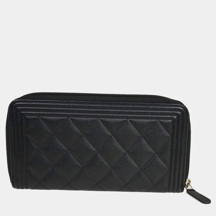 Chanel Black high quality Zipper Wallet