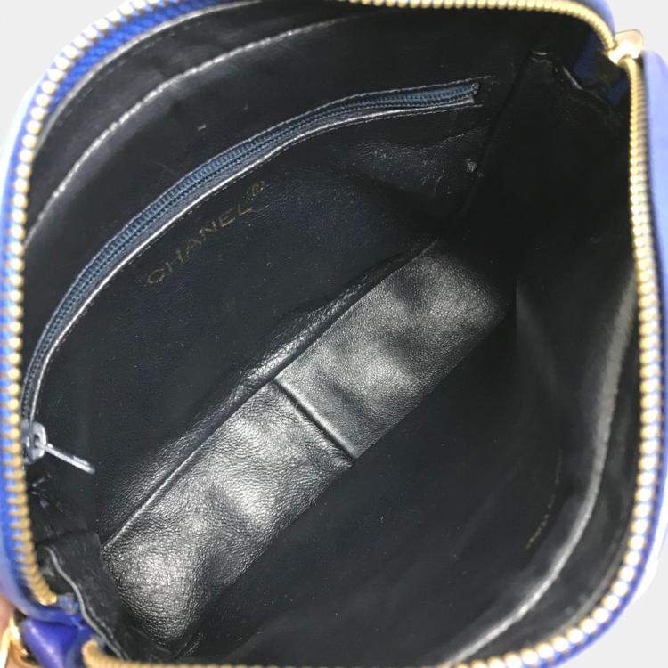 Pre Owned Chanel blue CC Mark CC shawl Shoulder Bag