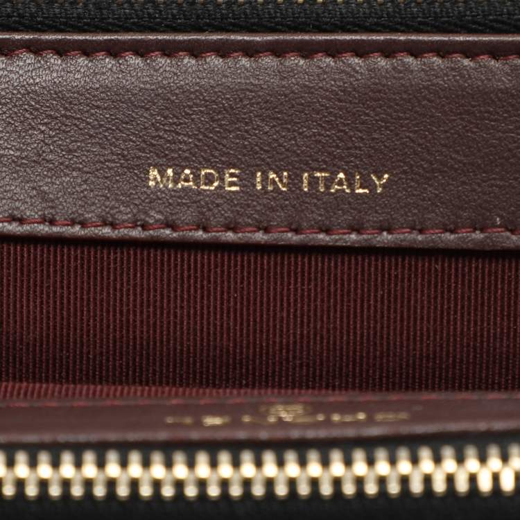 Pre Owned Chanel Black Quilted Leather CC Wallet On Chain