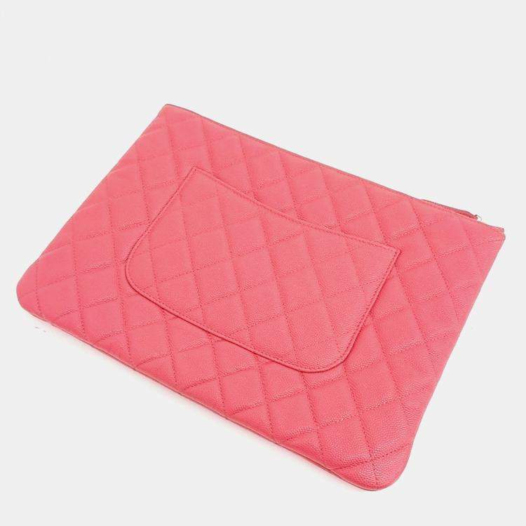 Pre Owned Chanel Caviar New Medium Clutch