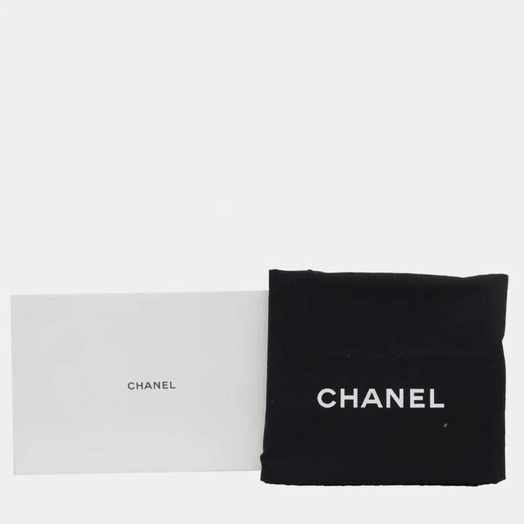 Pre Owned Chanel Grey/ Red/ Multicolor Large Deauville Tote Bag
