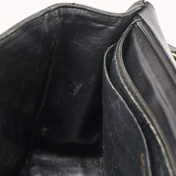Pre Owned Chanel Black Caviar Quilted Leather Maxi Single Flap Bag