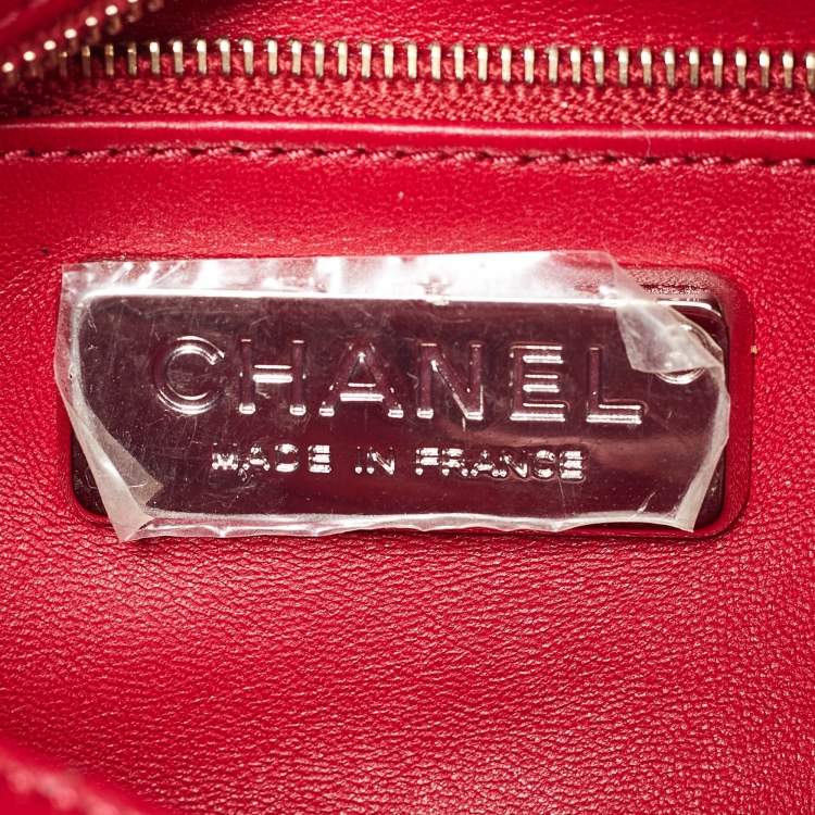 Pre Owned Chanel Black Leather and Crocodile CC Gabrielle Small Hobo