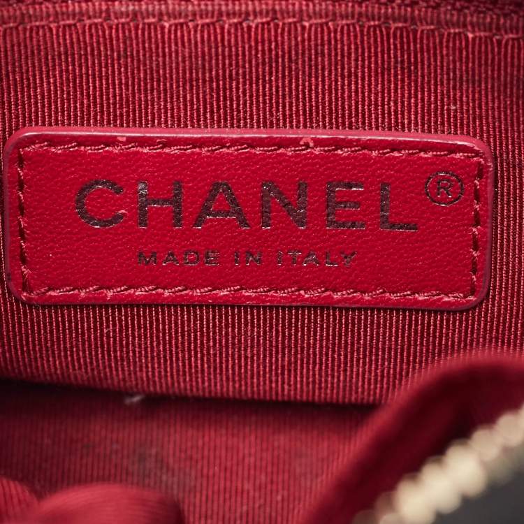 Pre Owned Chanel Black Leather CC Gabrielle Small Hobo