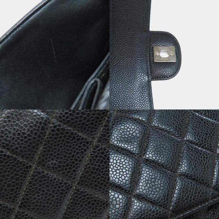 Pre Owned Chanel Caviar Skin Matelasse Chain Shoulder Bag