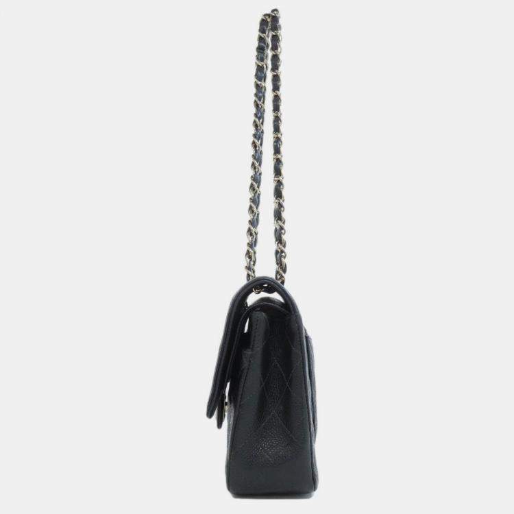 Pre Owned Chanel Caviar Skin Matelasse Chain Shoulder Bag