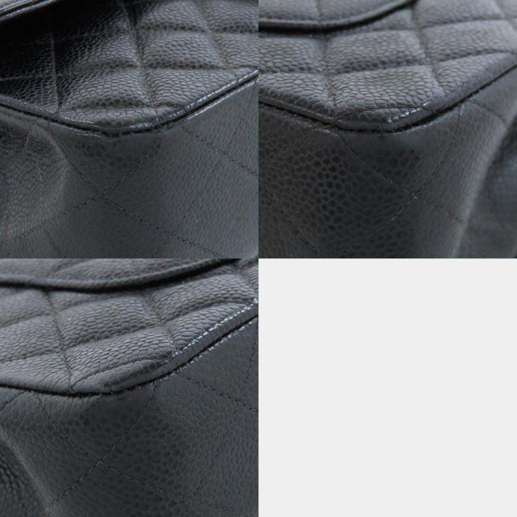 Pre Owned Chanel Caviar Skin Matelasse Chain Shoulder Bag
