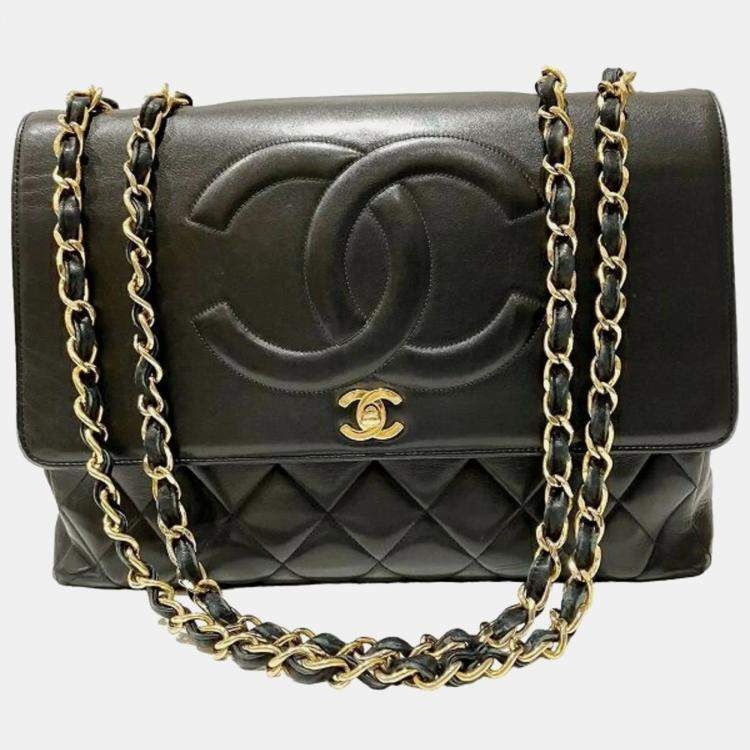 Chanel quilted chain shoulder bag on sale