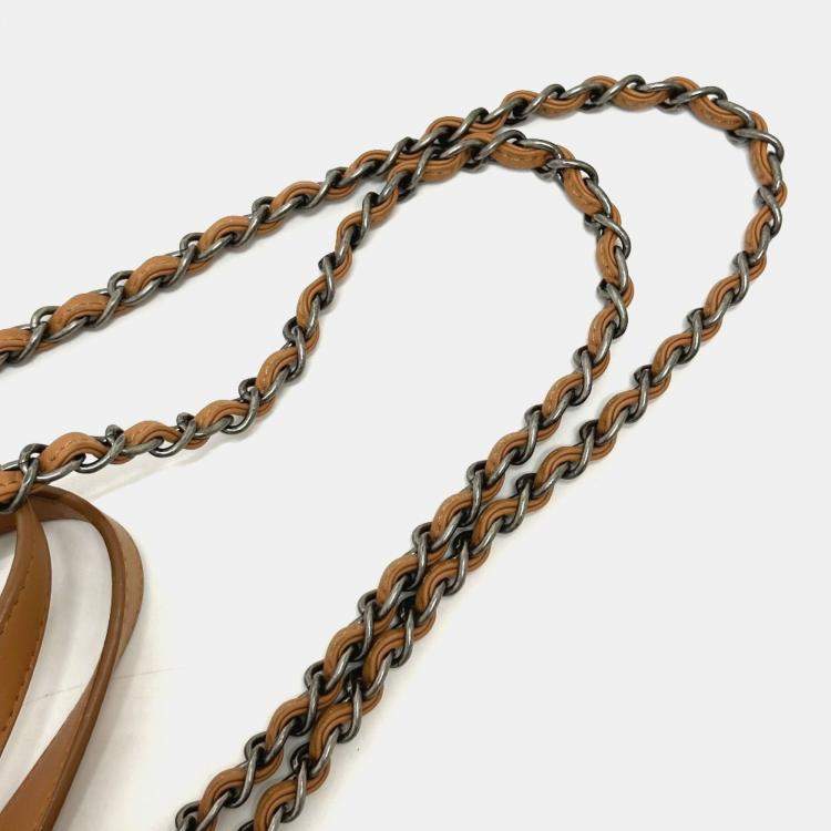 Pre Owned Chanel Beige CC Mark Chain Tote Bag