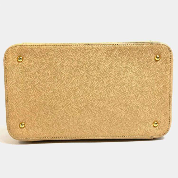 Pre Owned Chanel Beige CC Mark Shoulder Bag