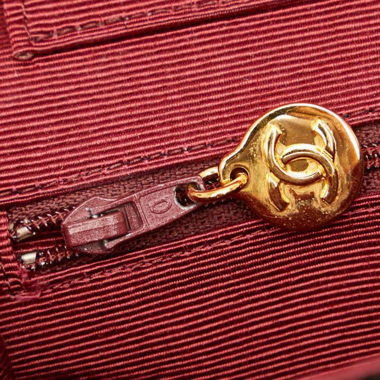Pre Owned Chanel Black Suede Half Moon Coco Mark Chain Shoulder Bag