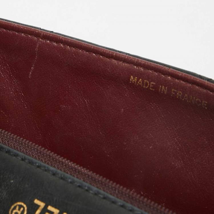 Pre Owned Chanel Black Quilted Leather Vintage Classic Flap Bag